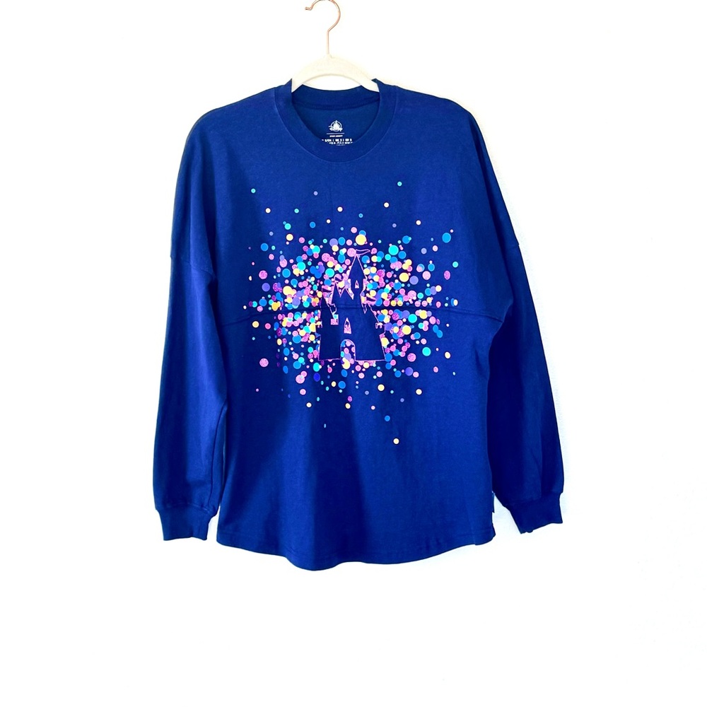 Disney World Spirit Jersey Purple Dolman Sweatshiet Crew Neck Oversized Cotton S - Picture 1 of 10